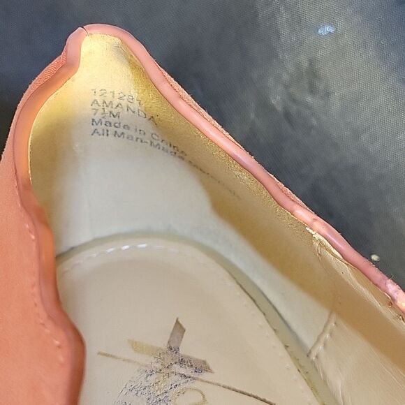 X APPEAL WOMEN"S FAUX SUEDE AMANDA FLATS -PEWTER SHOE - Picture 6 of 16